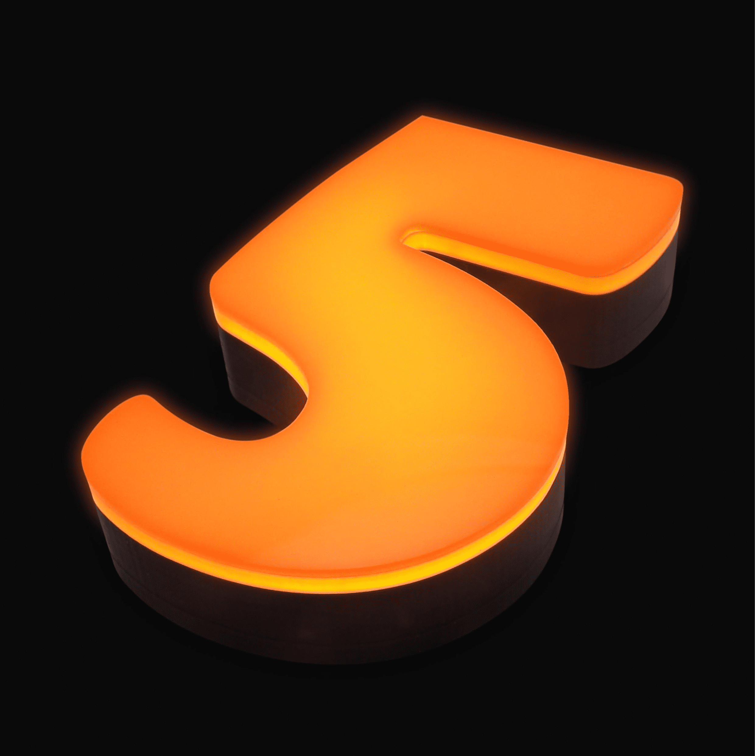 Logotec letra corpórea iluminada