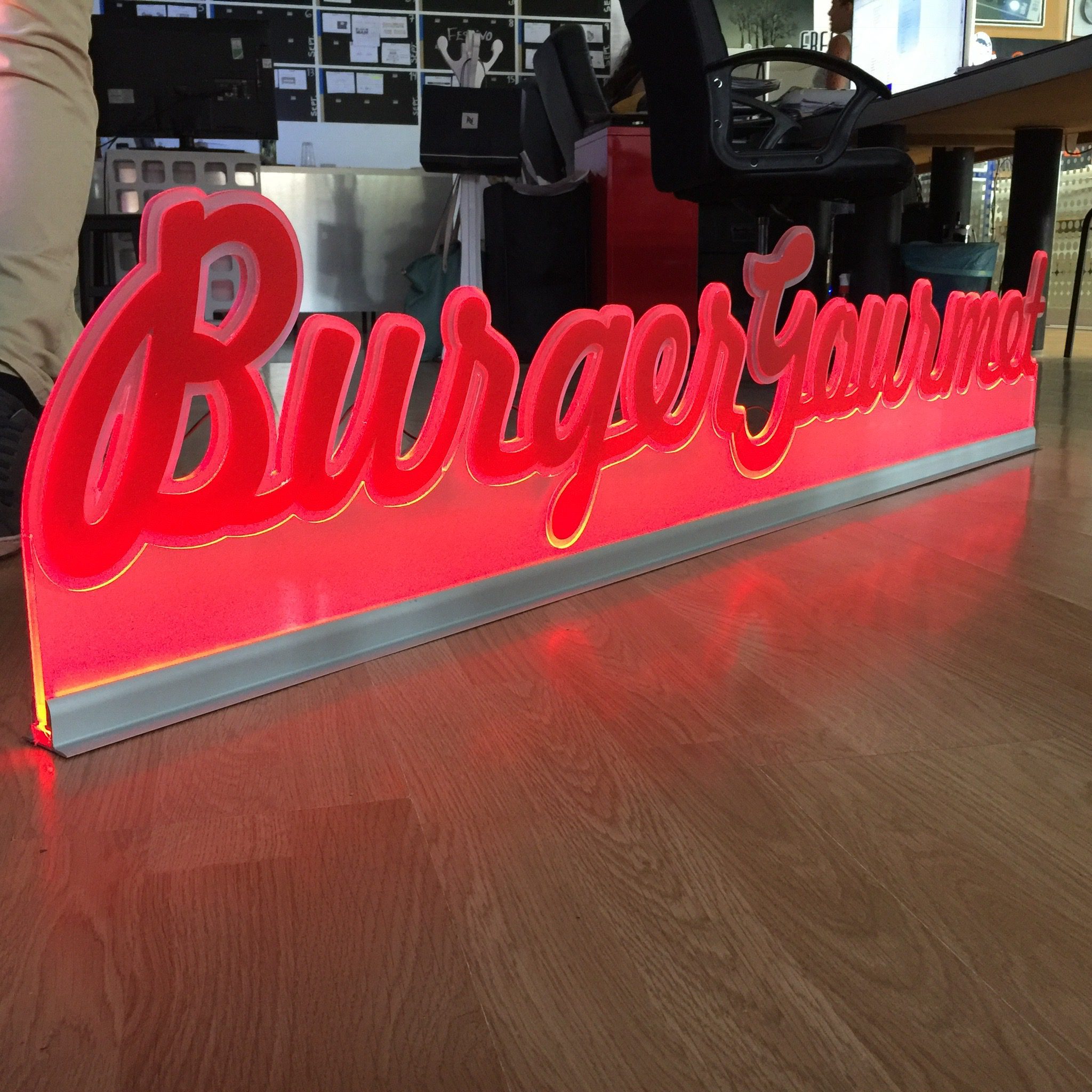 Logotec NeonLed Burger Gourmet