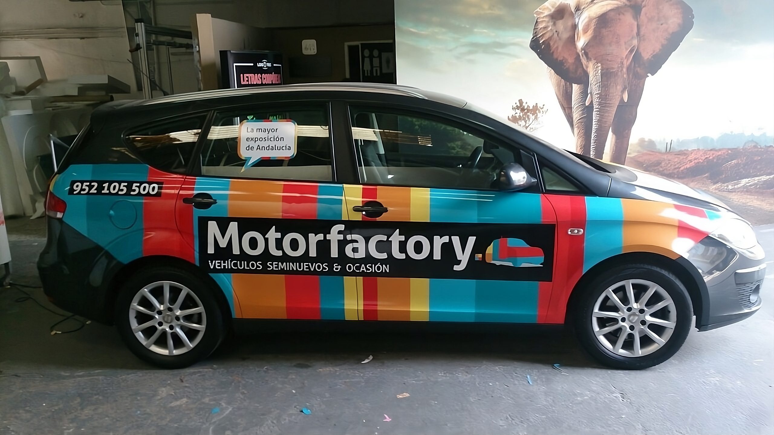 Logotec rotulación vehículos Motor factory
