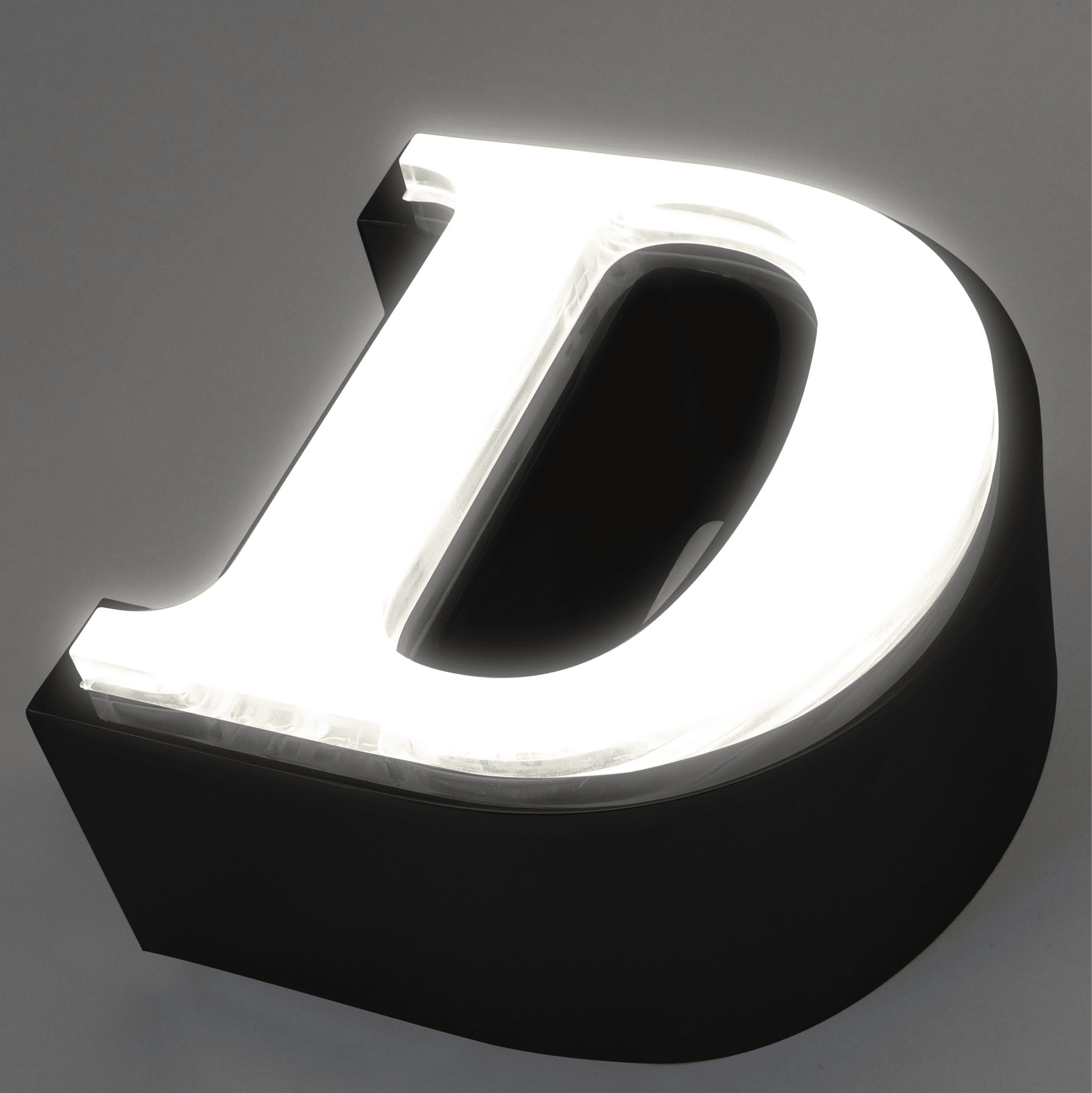 Logotec Letras corpóreas iluminadas