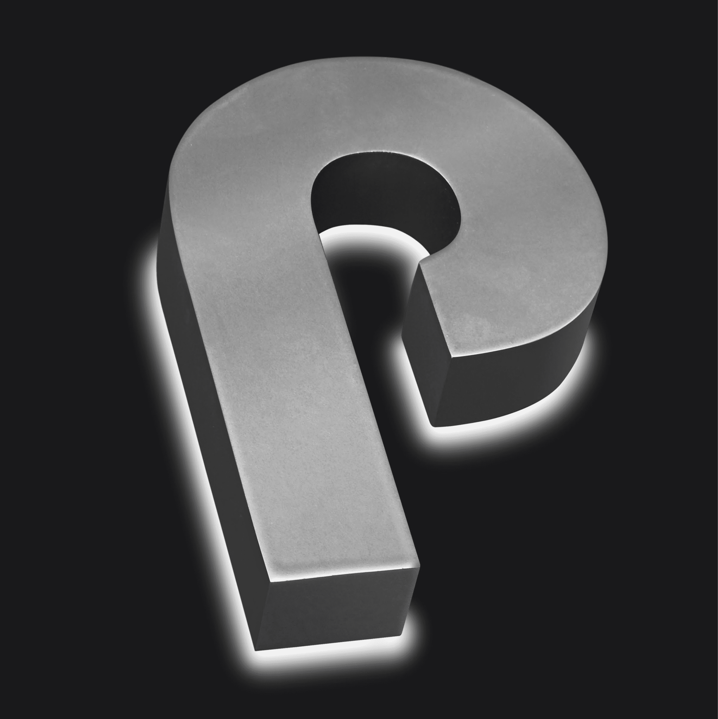 Logotec Letras corpóreas retroiluminada acero